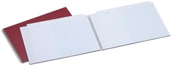 TABELLARISCH REGISTER DJOIS ATLANTA 247X351MM 2X8KOLOMMEN 108BLZ ROOD