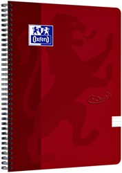 SPIRAALBLOK OXFORD TOUCH A4 LIJN 140 PAGINA'S 80GR ROOD