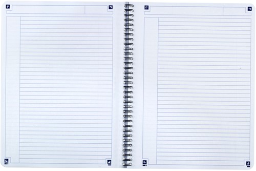 SPIRAALBLOK OXFORD TOUCH A4 LIJN 140 PAGINA'S 80GR ROOD-2