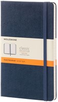 NOTITIEBOEK MOLESKINE LARGE 130X210MM LIJN HARD COVER SAPPHIRE BLUE