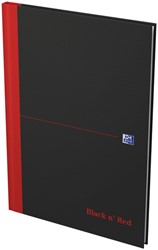 NOTITIEBOEK OXFORD BLACK N' RED A4 96VEL LIJN