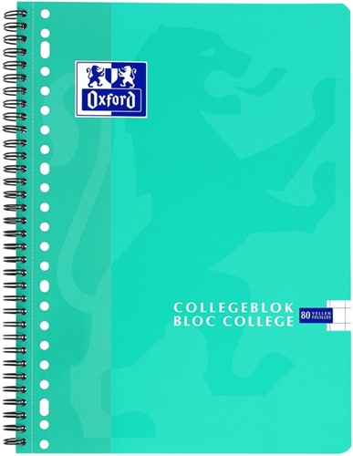 COLLEGEBLOK OXFORD SCHOOL A4 RUIT 10X10MM 23-GAATS 160 PAGINA'S 80GR ASSORTI-2
