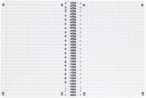 COLLEGEBLOK OXFORD SCHOOL A4 RUIT 10X10MM 23-GAATS 160 PAGINA'S 80GR ASSORTI-4