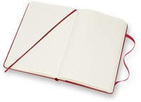 NOTITIEBOEK MOLESKINE LARGE 130X210MM LIJN HARD COVER  ROOD-3