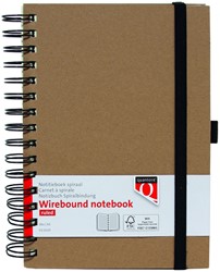 NOTITIEBOEK QUANTORE A5 SPIRAAL LIJN 192BLZ 80GR KRAFT