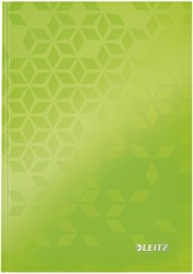 NOTITIEBOEK LEITZ WOW A5 160BLZ 90GR LIJN GROEN