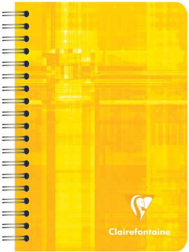 NOTITIEBOEK CLAIREFONTAINE 95X140MM 180 PAGINA'S SPIRAAL LIJN ASSORTI-2