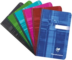 NOTITIEBOEK CLAIREFONTAINE 90X140MM LIJN ASSORTI