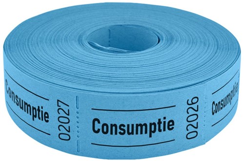 CONSUMPTIEBON COMBICRAFT 57X30MM 2-ZIJDIG 2X1000 STUKS BLAUW-3