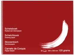 SCHETSBOEK PAPYRUS 240X320MM 120GR 32 VEL