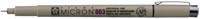 FINELINER SAKURA PIGMA MICRON 003 0.15MM ZWART-2