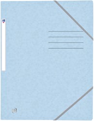 ELASTOMAP OXFORD TOP FILE+ A4 3 KLEPPEN 390GR PASTEL BLAUW