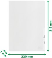 INSTEEKMAP L-MODEL LEITZ RECYCLE A4 0.10MM PP TRANSPARANT  25 STUKS-6