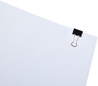 PAPIERKLEM MAUL 215 FOLDBACK 13MM CAPACITEIT 4MM ZWART 12 STUKS-3