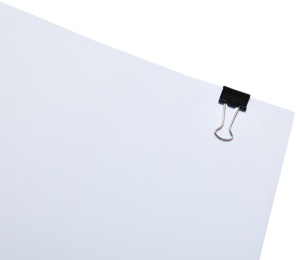 PAPIERKLEM MAUL 215 FOLDBACK 13MM CAPACITEIT 4MM ZWART 12 STUKS-3
