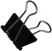 PAPIERKLEM MAUL 215 FOLDBACK 13MM CAPACITEIT 4MM ZWART 12 STUKS-2