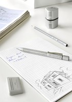 PUNTENSLIJPER FABER-CASTELL 2001 TRIO GRIP ZILVER-3