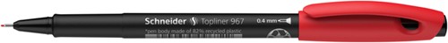 FINELINER SCHNEIDER TOPLINER 967 0.4MM ROOD
