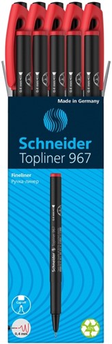 FINELINER SCHNEIDER TOPLINER 967 0.4MM ROOD-3