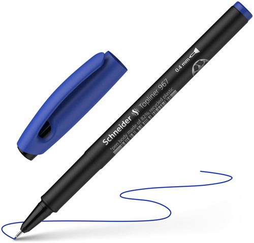 FINELINER SCHNEIDER TOPLINER  967 0.4MM BLAUW-3