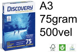 KOPIEERPAPIER DISCOVERY A3 75GR WIT 500 VEL