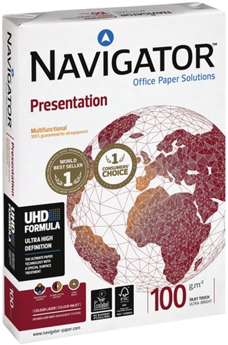 KOPIEERPAPIER NAVIGATOR PRESENTATION A3 100GR WIT 500 VEL-2