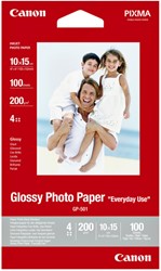 INKJETPAPIER CANON GP-501 10X15CM 200GR GLANS 100 VEL