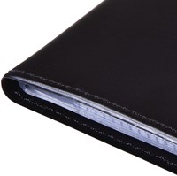 VISITEKAARTMAP SIGEL VZ172 VOOR 192 KAARTEN 90X58MM KUNSTLEER ZWART-2