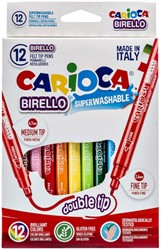 VILTSTIFT CARIOCA BIRELLO DUBBELPUNTERS ASSORTI SET À 12 STUKS