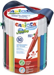 VILTSTIFT CARIOCA JUMBO MAXI ASSORTI SET À 50 STUKS