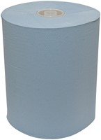 HANDDOEKROL EURO PRODUCTS Q14 MATIC XL KLEIN 2-LAAGS 165M BLAUW 120665-2