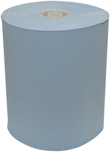 HANDDOEKROL EURO PRODUCTS Q14 MATIC XL KLEIN 2-LAAGS 165M BLAUW 120665-2