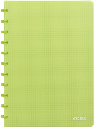 SCHRIFT ATOMA A4 RUIT 5X5MM 144BLZ 90GR PP TRANSPARANT ASSORTI-2