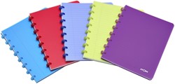 SCHRIFT ATOMA A5 RUIT 5X5MM 144BLZ 90GR PP TRANSPARANT ASSORTI