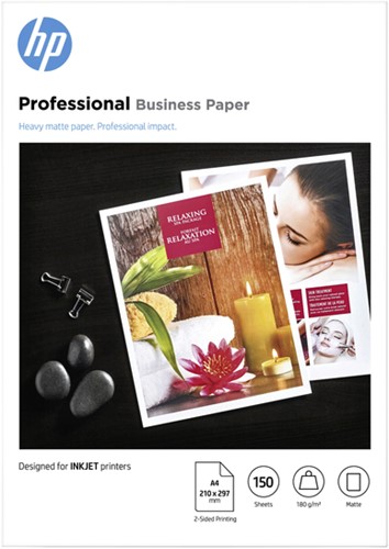 INKJETPAPIER HP 7MV79A A4 MAT 180GR 150 VEL-2