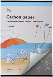 CARBONPAPIER QBASIC A4 21X29,7CM 10X WIT