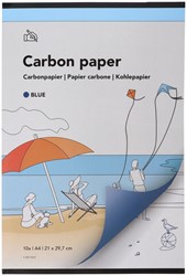 CARBONPAPIER QBASIC  A4 21X29,7CM 10X BLAUW