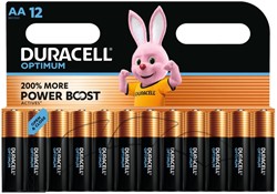 BATTERIJ DURACELL OPTIMUM 12X AA