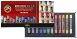 PASTELKRIJT KOH-I-NOOR TOISON 8512 ROND 12 STUKS ASSORTI