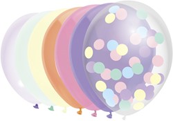 BALLON HAZA UNI 30CM 10 STUKS PASTEL ASSORTI