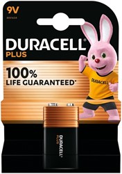 BATTERIJ DURACELL PLUS 1X 9VOLT