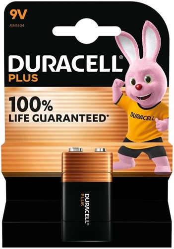 BATTERIJ DURACELL PLUS 1X 9VOLT