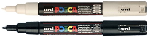 PAINTMARKER UNI POSCA PC1MC EXTRA FIJN ZWART-2