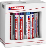 VILTSTIFT EDDING 3000 ROND 1.5-3MM ASSORTI SET À 10 STUKS