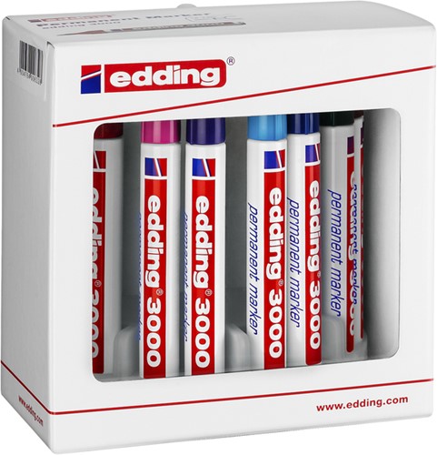VILTSTIFT EDDING 3000 ROND 1.5-3MM ASSORTI SET À 10 STUKS