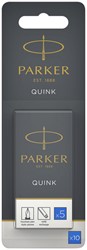 INKTPATROON PARKER QUINK UITWASBAAR BLAUW BLISTER À 10 STUKS