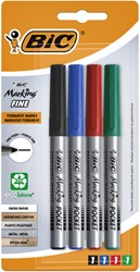 VILTSTIFT BIC ECOLUTIONS ROND FIJN ASSORTI BLISTER À 4 KLEUREN