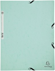 ELASTOMAP EXACOMPTA AQUAREL A4 3 KLEPPEN 400GR GLANSKARTON GROEN