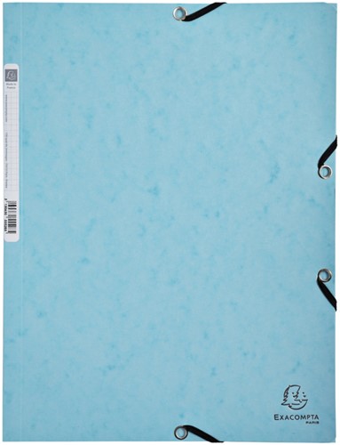 ELASTOMAP EXACOMPTA AQUAREL A4 3 KLEPPEN 400GR GLANSKARTON ASSORTI-2