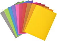 VOUWMAP EXACOMPTA ROCK'S A4 80G ASSORTI 100 STUKS